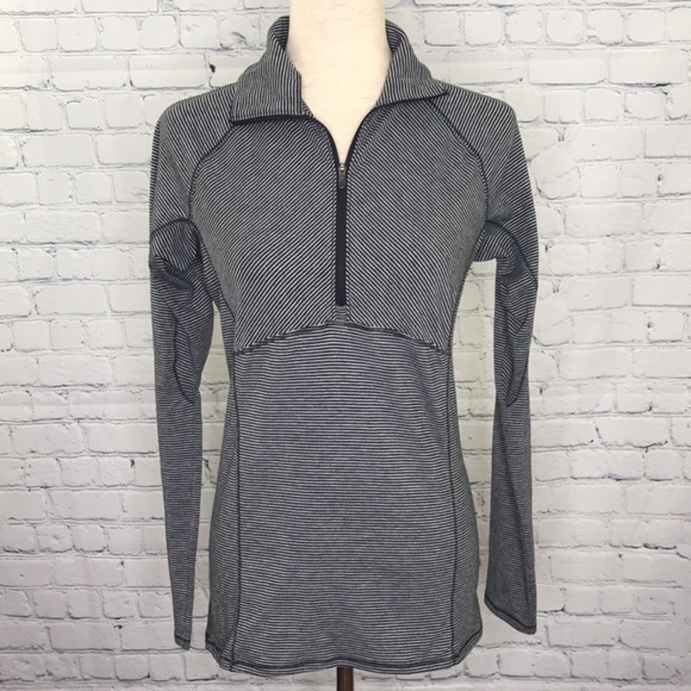 COLUMBIA Striped Omni Wick Half Zip Shirt sz S/P